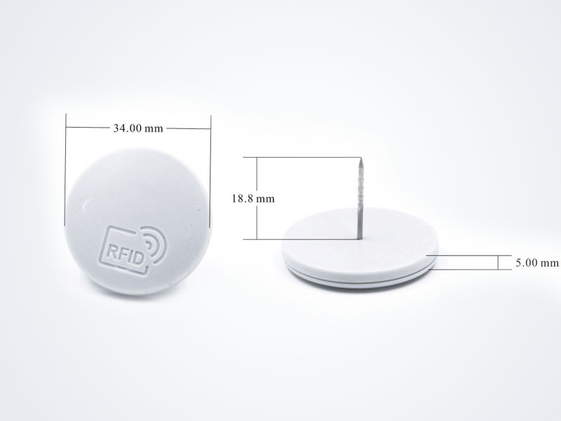 Φ34*5mm Impinj Monza R6P RFID UHF 针标签