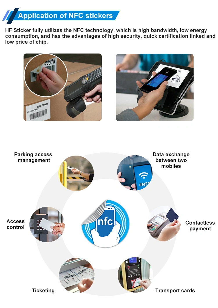 small round nfc labels